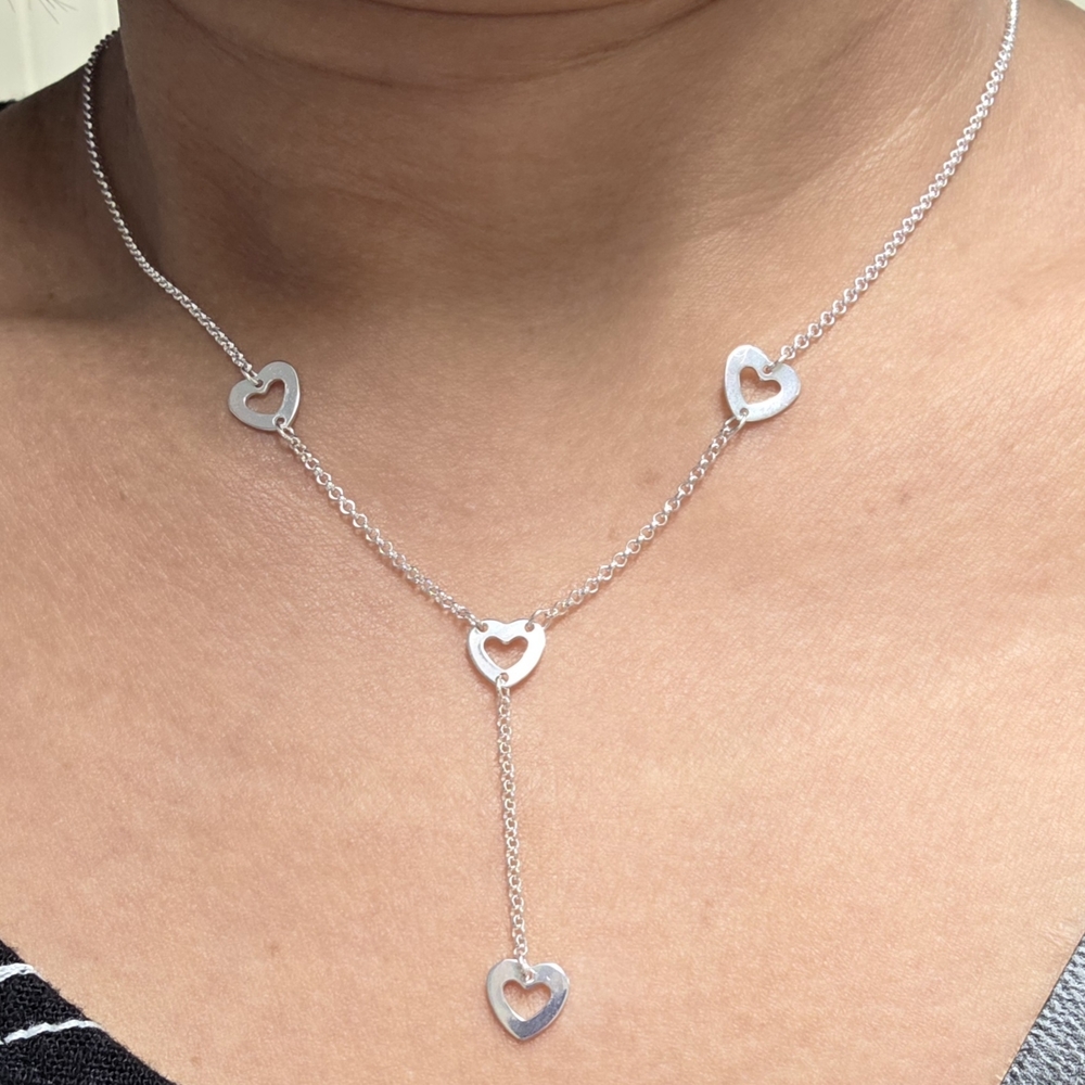 Sterling Silver 925 Heart Necklace